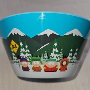 South Park Cereal Bowl Licensed Eric Cartman Kenny Stan Kyle Mountain Scene